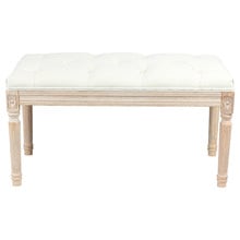 Zelus Linen Ottoman Bench